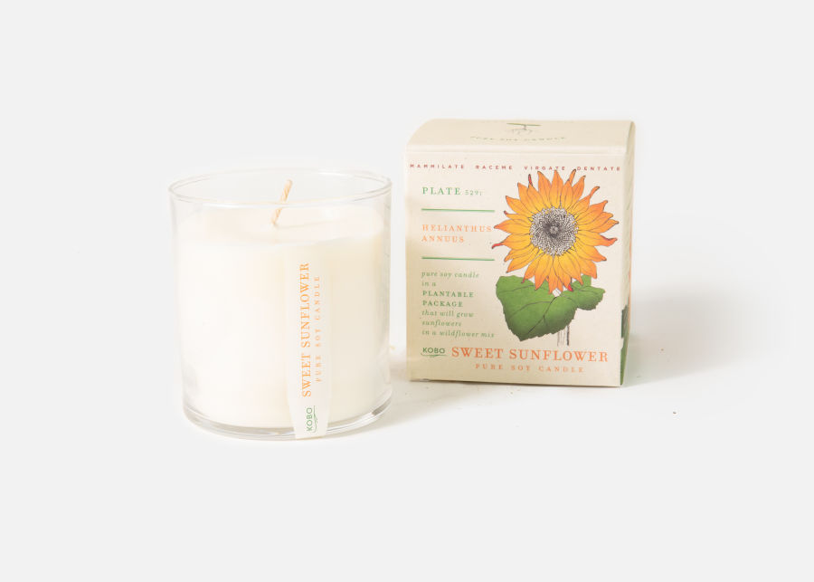 Full View of Sweet Sunflower Candle image number 0